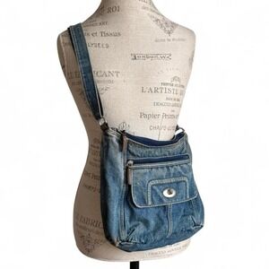 2003‎ Denim Crossbody Bag w/ Adjustable Strap